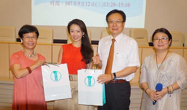 大葉大學邀中美製藥品牌總監林宜琳演講「擁抱世界的力量」分享生命中的精彩
